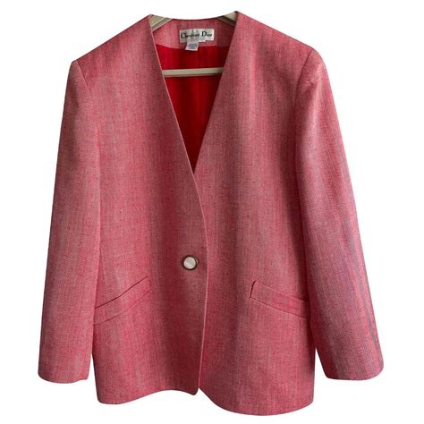 dior jacket red|christian dior jacket women's.